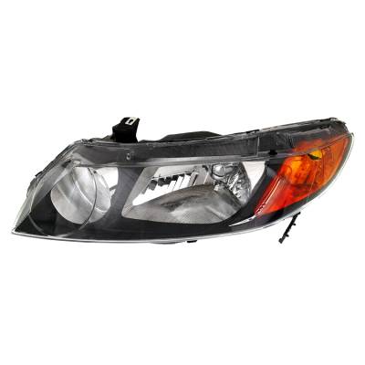 Rareelectrical - New Left Halogen Headlight Compatible With Honda Civic Mugen Si Sedan 2008 By Part Number