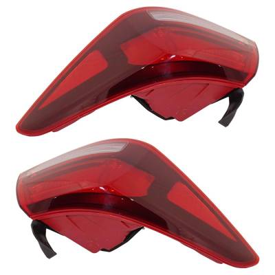 Rareelectrical - New Halogen Outer Pair Tail Lights Compatible With Kia Rio S 1.6L 2018 2019 2020 2021 2022 2023 By - Image 4