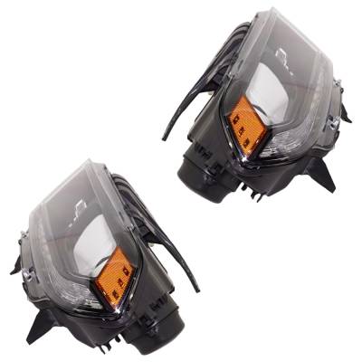 Rareelectrical - New Pair Of Headlights Compatible With Dodge Durango Sxt Plus Sport Utility 2018 2019 2020 By Part - Image 3