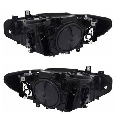 Rareelectrical - New Pair Of Headlights Compatible With Bmw 428I Gran Coupe Plastic Led Bulb High And Low Beam - Image 2