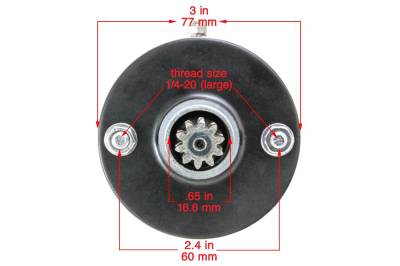 Rareelectrical - New Starter Motor Compatible With 1981 Harley Davidson Fltc Tour Classic 1340Cc Prestolite Type - Image 2