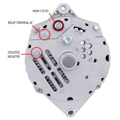 Rareelectrical - New Type Isolated Ground Cucv 12 Volt 100 Amp Alternator Compatible With Part Number 10459234 - Image 5