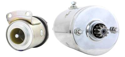 Rareelectrical - New Chrome Starter & Solenoid Compatible With Harley Davidson Lowrider Belt Fxsb 1983 1984 1985 - Image 4