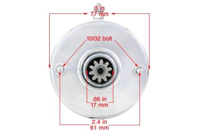 Rareelectrical - New Chrome Starter & Solenoid Compatible With Harley Davidson Super Glide Custom Fxrc 1985 31489-79 - Image 3