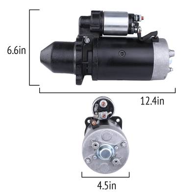 Rareelectrical - New Starter Motor Compatible With John Deere Tractor Farm 2200 2400 Zetor 443-115-145-020 - Image 3