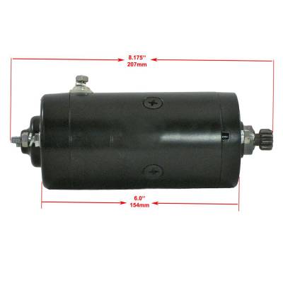 Rareelectrical - New Starter And Solenoid Compatible With Harley Davidson Sturgis Belt Fxb 1980 1981 1982 15-453 - Image 2