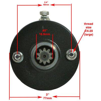 Rareelectrical - New Starter And Solenoid Compatible With Harley Davidson Sturgis Belt Fxb 1980 1981 1982 15-453 - Image 3