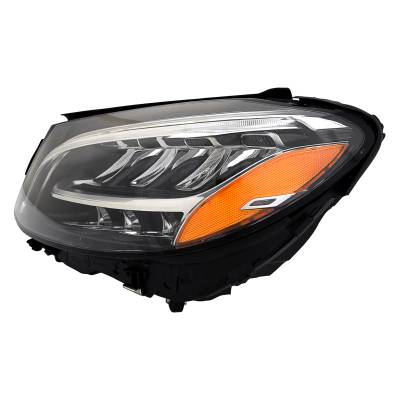 Rareelectrical - New Left Side Headlights Compatible With Mercedes-Benz C300 4Matic Plastic Halogen Bulb High And Low - Image 5