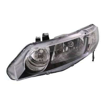 Rareelectrical - New Left Halogen Headlight Compatible With Honda Civic Hybrid Sedan 4 Door 2006 2007 2008 2009 2010 - Image 9