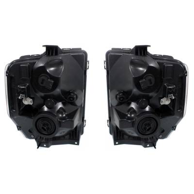 Rareelectrical - New Pair Of Halogen Headlights Compatible With Ford E-350 Super Duty Base Cutaway Van 2 Door 5.4L - Image 3