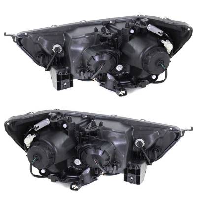 Rareelectrical - New Pair Of Headlights Compatible With Mitsubishi Outlander Sport Se 2011 2012 2013 2014 2015 2016 - Image 3