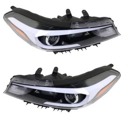 Rareelectrical - New Pair Of Halogen Headlights Compatible With Kia Forte5 Ex Hatchback 4 Door 2.0L 2017 2018 By Part - Image 7