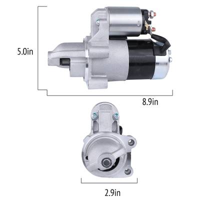 Rareelectrical - New Mustang Gehl New Holland Skid Loader Starter Compatible With Onan M2t43681 M2t43881 191-1808-06 - Image 3