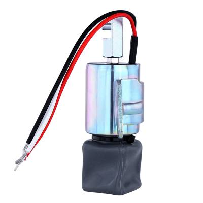 Rareelectrical - New Fuel Shut-Off Solenoid Compatible With Caterpillar 3304B 3306 Engines 1255773 125-57773 - Image 2