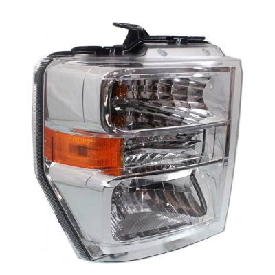 Rareelectrical - New Left Halogen Headlights Compatible With Ford E-450 Super Duty Base Cutaway 2 Door 6.0L 2008 2009 - Image 4