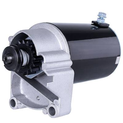 Rareelectrical - New Starter Motor Compatible With Briggs & Stratton 399928 495100 14 16 18 Hp With Free Gear 399928 - Image 2