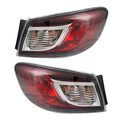 Rareelectrical - New Tail Light Pair Compatible With Mazda 3 Sedan 10-13 Bbm4-51-150F Bbm451150f Ma2801144 Ma2800144 - Image 5