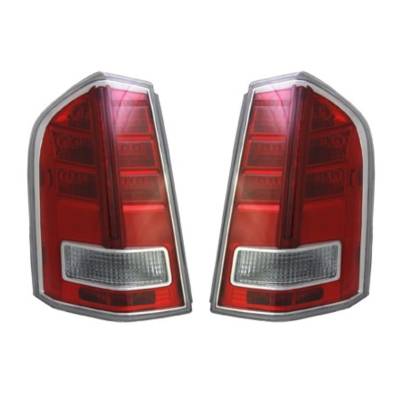 Rareelectrical - New Chrome Tail Light Pair Compatible With Chrysler 300 2011-3/2012 Ch2801200 Ch2800200 68042173Ae - Image 4