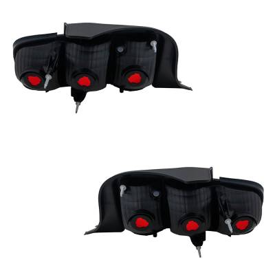 Rareelectrical - New Pair Of Tail Lights Compatible With Ford Mustang Shelby Gt Gt500 Gt500kr Convertible Coupe - Image 5