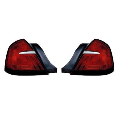 Rareelectrical - New Pair Of Tail Lights Compatible With Mercury Grand Marquis 1998 1999 2000 2001 2002 By Part - Image 3