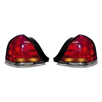 Rareelectrical - New Tail Light Pair Compatible With Ford Crown Victoria Lwb 2002-2003 Fo2800150 3W7z13405ca - Image 3