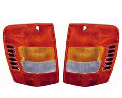 Rareelectrical - New Tail Light Pair Compatible With Jeep Grand Cherokee 1999 2000 2001 Ch2800138 55155138Ac - Image 5