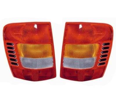 Rareelectrical - New Tail Light Pair Compatible With Jeep Grand Cherokee 1999 2000 2001 Ch2800138 55155138Ac - Image 7