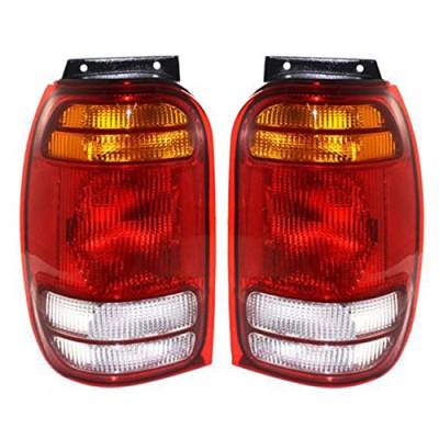 Rareelectrical - New Pair Of Tail Lights Compatible With Mercury Mountaineer 1998-2001 Fo2801120 F87z 13404 Ac - Image 5