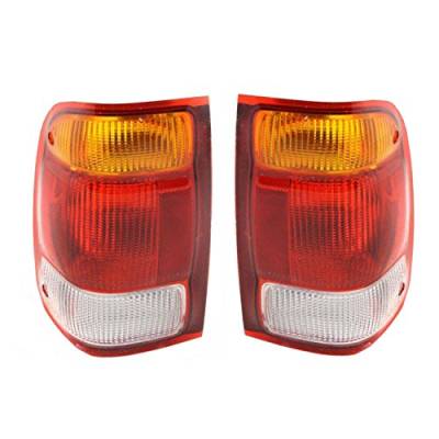 Rareelectrical - New Pair Of Tail Lights Compatible With Ford Ranger 1998-1999 Fo2800121 Fo2801121 F87z 13404 Ba - Image 3