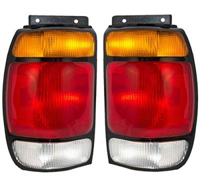 Rareelectrical - New Pair Of Tail Lights Compatible With Mercury Mountaineer 1997 Fo2801113 F67z 13404 Aa F67z13405aa - Image 5