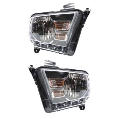 Rareelectrical - New Pair Of Halogen Headlights Compatible With Ford Mustang Base Coupe 2 Door 2010 2011 2012 2013 - Image 5