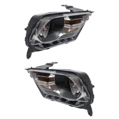 Rareelectrical - New Pair Of Halogen Headlights Compatible With Ford Mustang Base Coupe 2 Door 2010 2011 2012 2013 - Image 7