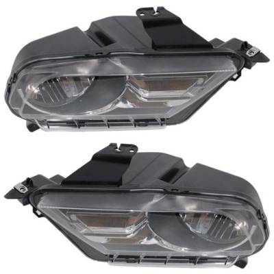 Rareelectrical - New Pair Of Halogen Headlights Compatible With Ford Mustang Base Coupe 2 Door 2010 2011 2012 2013 - Image 9