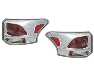 Rareelectrical - New Pair Of Tail Lights Compatible With Mitsubishi Outlander 2014 2015 By Part Numbers Mi2801135 - Image 5