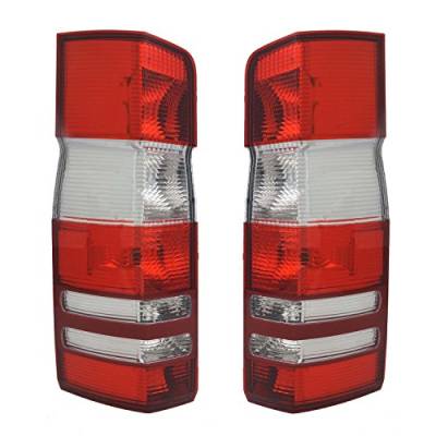 Rareelectrical - New Tail Light Pair Compatible With Mercedes Benz Sprinter 3500 10-14 9068202664 Mb2801136 Mb2800136 - Image 5