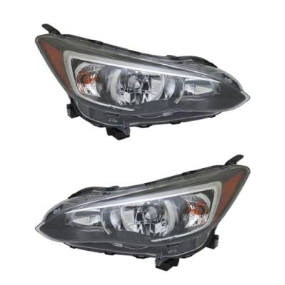 Rareelectrical - New Pair Of Halogen Headlights Compatible With Subaru Impreza Base Sedan 4 Door 2.0L 2017 2018 2019 - Image 9