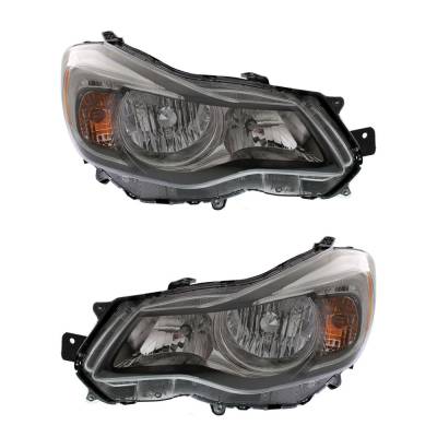 Rareelectrical - New Pair Of Halogen Headlights Compatible With Subaru Impreza Base Sedan Hatchback 2.0L 2015 2016 By - Image 5