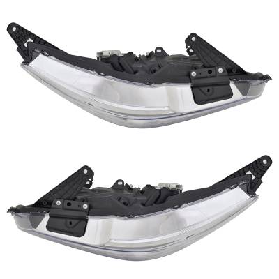 Rareelectrical - New Pair Of Led Headlights Compatible With Honda Accord Touring Sedan 4 Door 3.5L 2016 2017 By Part - Image 5