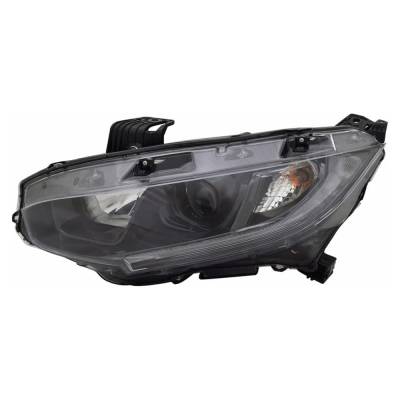 Rareelectrical - New Left Halogen Headlight Compatible With Honda Civic Lx Coupe 2 Door 2.0L 2019 2020 By Part Number - Image 1