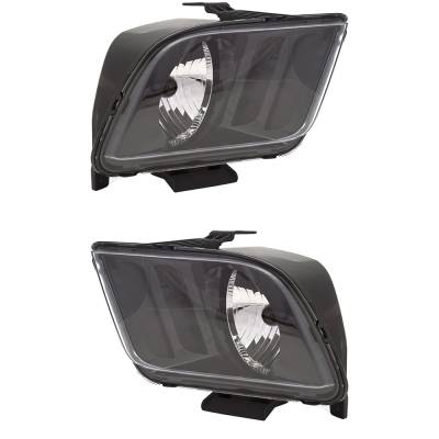 Rareelectrical - New Pair Of Halogen Headlights Compatible With Ford Mustang Base Coupe 2 Door 4.0L 2005 2006 By Part - Image 5