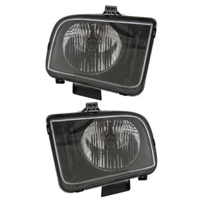 Rareelectrical - New Pair Of Halogen Headlights Compatible With Ford Mustang Base Coupe 2 Door 4.0L 2005 2006 By Part - Image 9