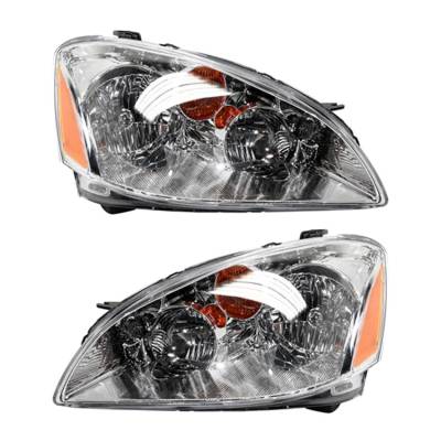 Rareelectrical - New Pair Of Halogen Headlights Compatible With Nissan Altima Base Sedan 2002 2003 2004 By Part - Image 5