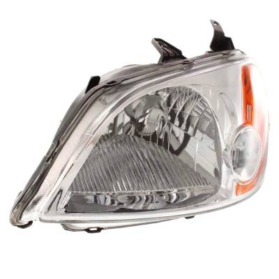 Rareelectrical - New Left Halogen Headlight Compatible With Honda Civic Hybrid  2003 By Part Number Ho2502116 - Image 5