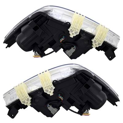 Rareelectrical - New Pair Of Headlights Compatible With Nissan Armada Platinum Sport Utility 4-Door 5.6L 2017 2018 - Image 3