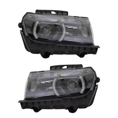 Rareelectrical - New Pair Of Headlights Compatible With Chevrolet Camaro Ss Coupe 2014 2015 By Part Numbers Gm2503392 - Image 7