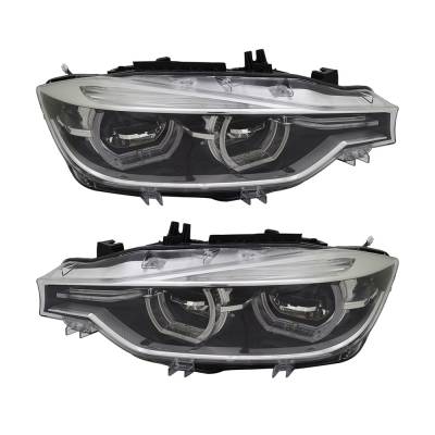 Rareelectrical - New Pair Of Headlights Compatible With Bmw 328I Base Sedan 4-Door 2016 By Part Numbers Bm2503188 - Image 7