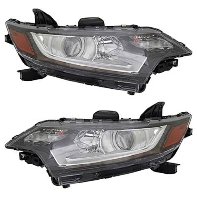 Rareelectrical - New Pair Of Halogen Headlights Compatible With Mitsubishi Outlander Limited Sport Utility 4 Door - Image 9