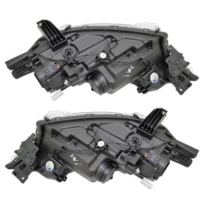 Rareelectrical - New Pair Of Halogen Headlights Compatible With Mitsubishi Outlander Se Plus Sport Utility 4 Door - Image 7