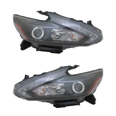 Rareelectrical - New Pair Of Headlights Compatible With Nissan Altima Sl Sedan 2016 2017 2018 By Part Numbers - Image 9