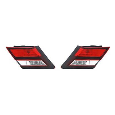 Rareelectrical - New Pair Inner Tail Lights Compatible With Honda Civic Lx Se Si Touring 2013-2015 Ho2802105 - Image 9